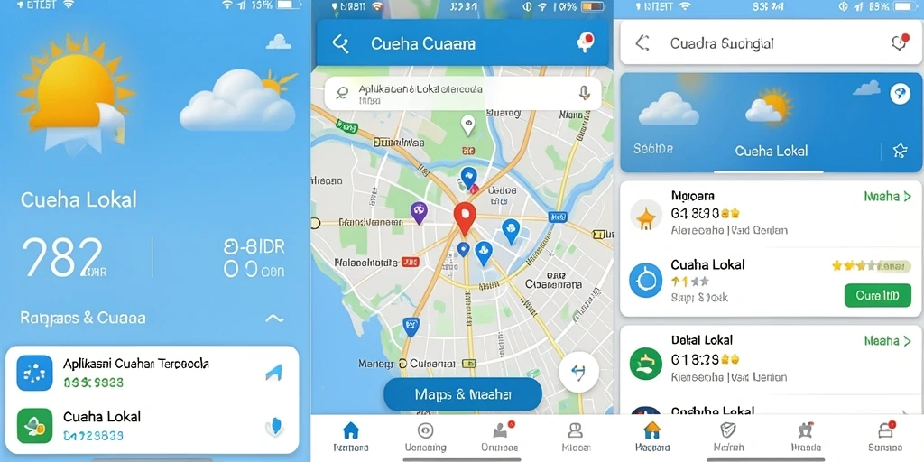 Antarmuka aplikasi 888IDR menampilkan data cuaca terkini dengan jelas.