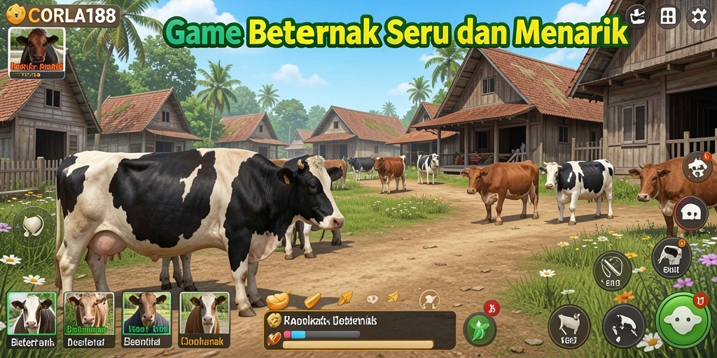 Tampilan antarmuka menarik dari game Beternak CORLA188.