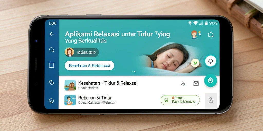 Tampilan antarmuka D06 yang menawan dan fungsional untuk tidur lebih nyenyak.
