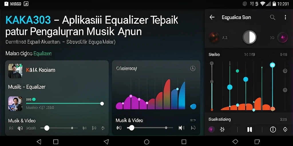 Antarmuka KAKA303 yang menawan untuk aplikasi Equalizer.