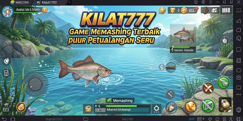 Tampilan antarmuka KILAT777 yang menarik saat memancing.