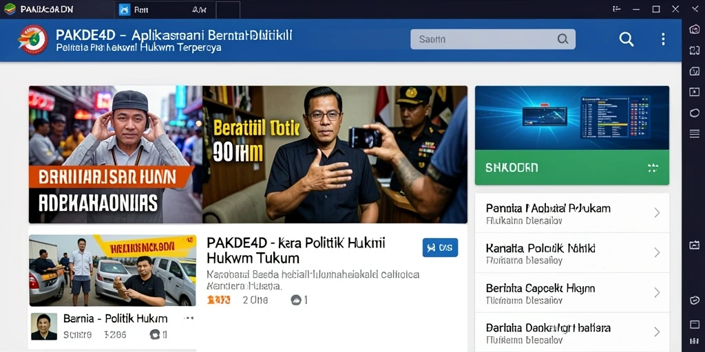 Tampilan antarmuka PAKDE4D yang informatif dan modern.