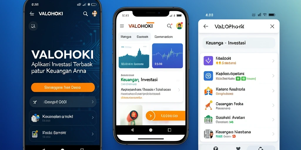 Tampilan utama VALOHOKI dengan berbagai pilihan investasi.