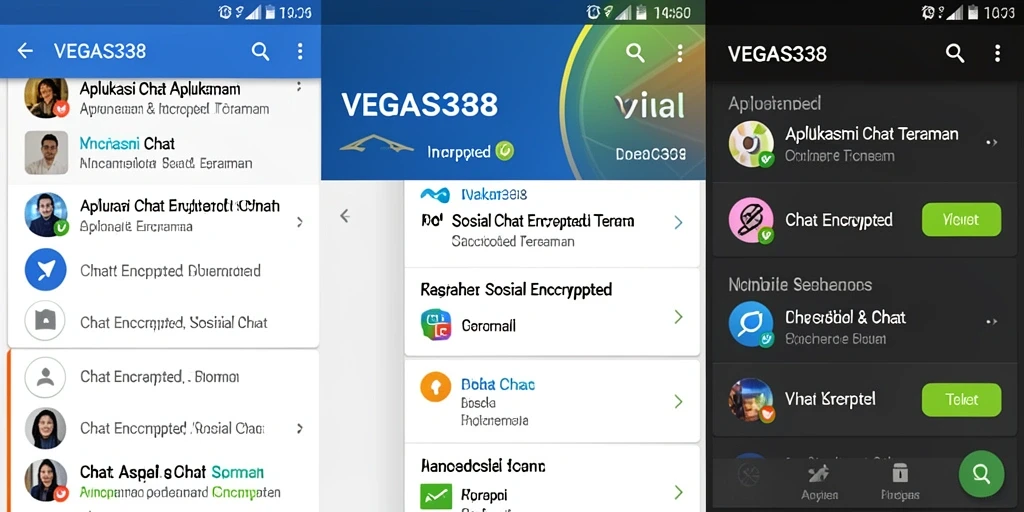 Tampilan antarmuka aplikasi VEGAS338 yang menawan dan fungsional untuk chat.