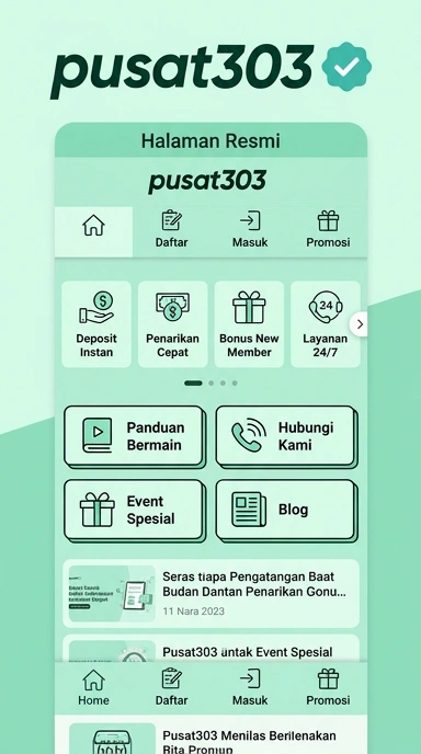Kanal Resmi Pusat303 untuk Pengguna Android